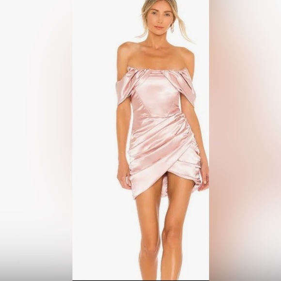NWT Revolve superdown Pink Off-Shoulder Mini Dress - Picture 1 of 11